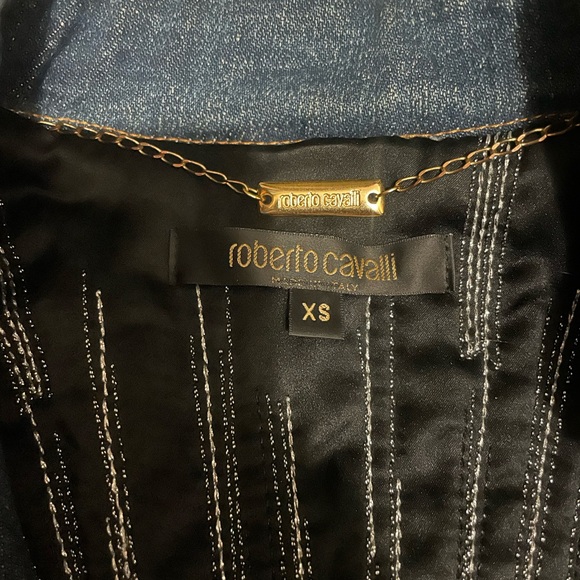 Vintage Rare Roberto Cavalli Denim jacket XS - Picture 14 of 14